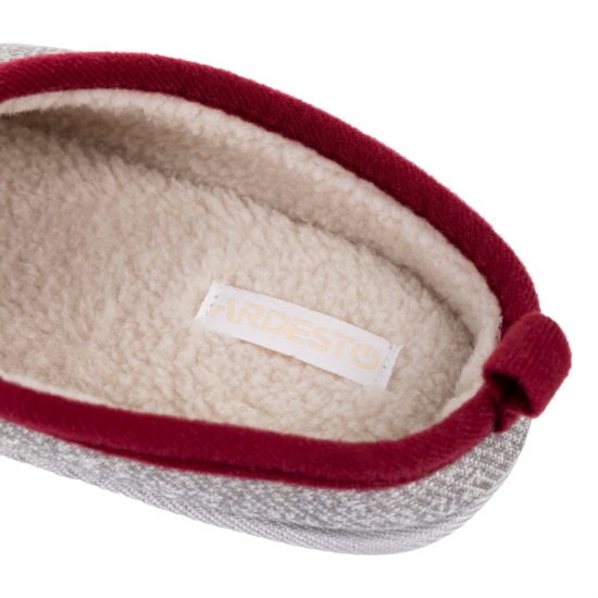 Slippers ARDESTO Christmas Deer 36/37 size, 100% polyester, sole 100% TPR, grey