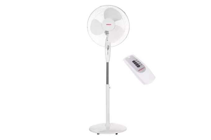Вентилятор ARDESTO підлоговий, 40см, 45Вт, пульт ДК, опора кругла, білий