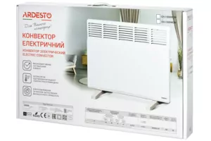 Конвектор ARDESTO, 15м2, 1500Вт, мех. упр-ння, закр. нагрів. елемент, IP24, білий