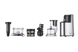 Ardesto auger juicer, 200W, bowl-0.6L, cake-0.6L, plastic/iron, silver-black
