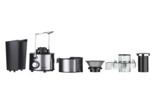 Ardesto centrifugal juicer, 1000W, bowl-0.5L, cake-1.5L, plastic/iron, silver-black