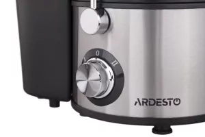 Ardesto centrifugal juicer, 1000W, bowl-0.5L, cake-1.5L, plastic/iron, silver-black