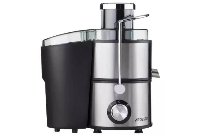 Ardesto centrifugal juicer, 1000W, bowl-0.5L, cake-1.5L, plastic/iron, silver-black