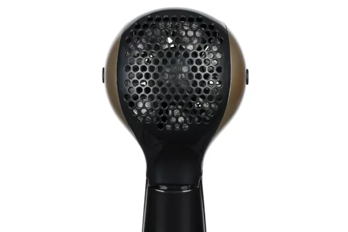 Hair Dryer ARDESTO travel, HD-Y220PRO,1850-2200В, 2 speeds, 2 temperature settings, folding handle, black+gold