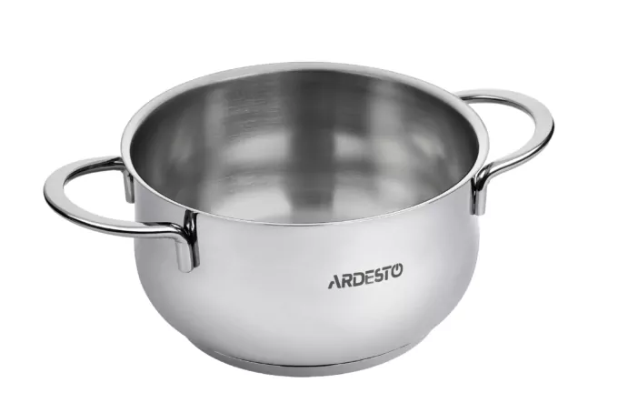 Кастрюля со стеклянной крышкой Ardesto Black Mars, 3л, нержавеющая сталь