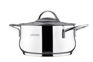 Кастрюля со стеклянной крышкой Ardesto Black Mars, 3л, нержавеющая сталь