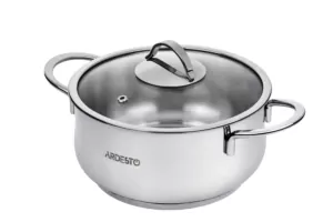 Кастрюля со стеклянной крышкой Ardesto Black Mars, 3л, нержавеющая сталь