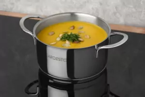 Каструля зі скляною кришкою Ardesto Luna,0.9л, нержавіюча сталь