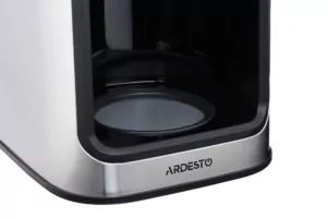 Кавоварка Ardesto крапельна Steel Collection 1.2л, зерно + мелена, дисплей, сріблясто-чорний