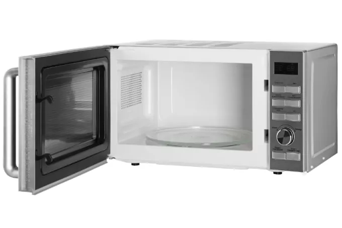 Microwave oven ARDESTO, 20L, electronic control, 700W, display, handle opening, silver