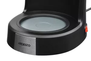 Кофеварка Ardesto капельная 1.2л, молотый, черно-серебристый