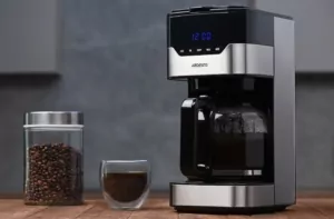 Кофеварка Ardesto капельная 1.5л, молотый, черно-серебристый