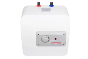 Electric water heater ARDESTO compact, 15L, 1,2kW, mounting under the sink, mechanical control, B, Italy, white-grey