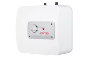 Electric water heater ARDESTO compact, 15L, 1,2kW, mounting above the sink, mechanical control, A, Italy, white-grey