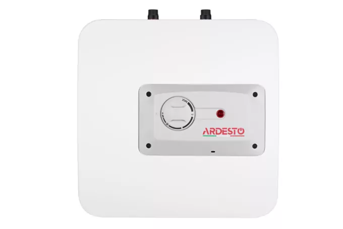 Electric water heater ARDESTO compact, 15L, 1,2kW, mounting above the sink, mechanical control, A, Italy, white-grey