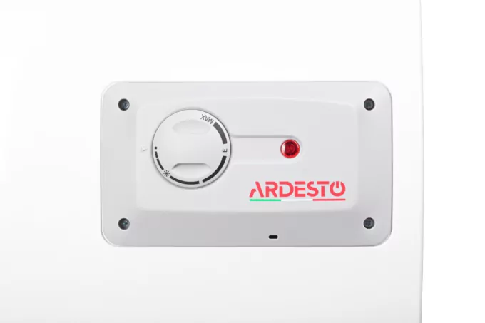 Electric water heater ARDESTO compact, 15L, 1,2kW, mounting above the sink, mechanical control, A, Italy, white-grey