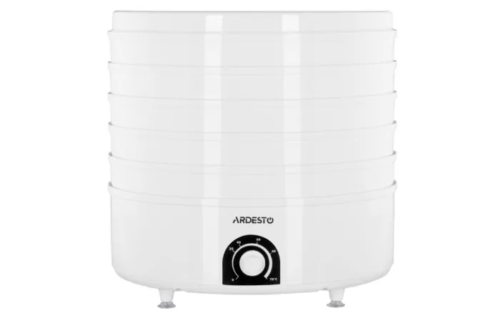 Сушка для продуктов  Ardesto FDB-5385, 520Вт, поддонов -5×4см, диаметр-38,5см, макс-70°С, рег.темп, пластик, белый