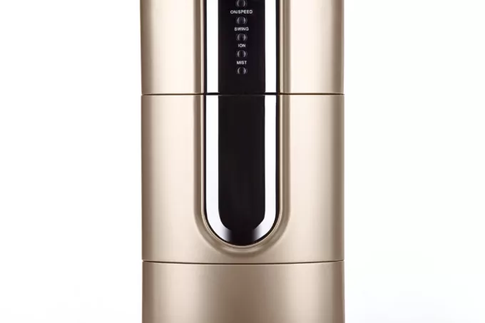 Вентилятор ARDESTO підлоговий, 47см, 100Вт, пульт ДК, дисплей, зі зволоженням, чорно-бронзовий