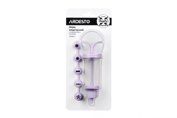 Ardesto Cream pump Tasty baking, 19×6.5×4.5cm, plastic, lilac
