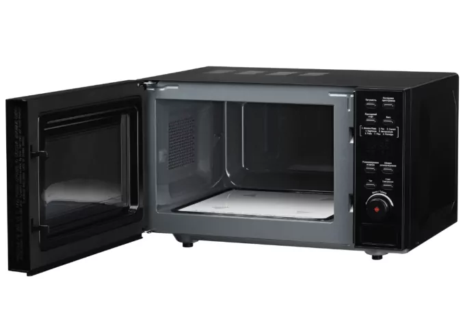 Microwave oven ARDESTO, 20L, electronic control, 800W, display, button opening, w/o turntable, black