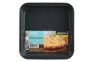 Ardesto Baking pan Tasty baking, 23.2x22x5cm, carbon steel, square, grey-blue