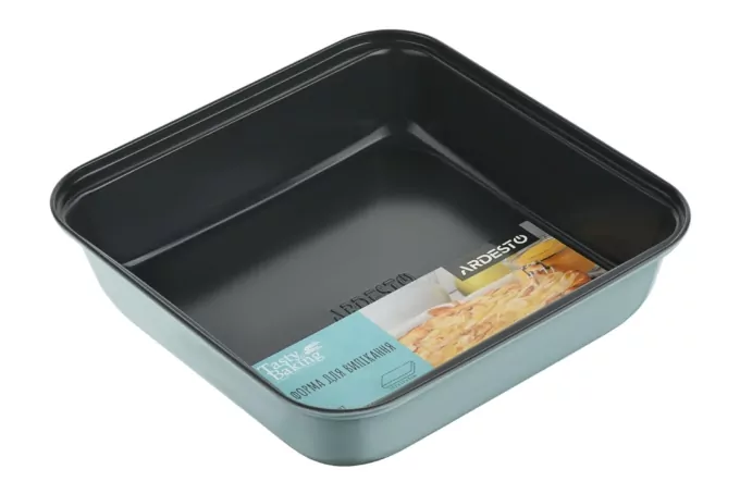Ardesto Baking pan Tasty baking, 23.2x22x5cm, carbon steel, square, grey-blue