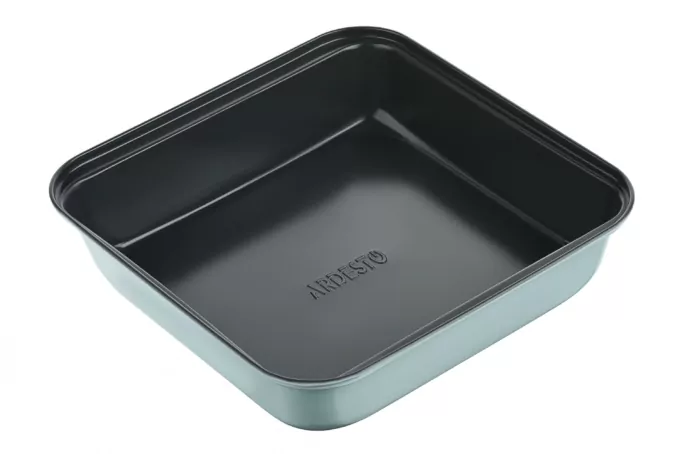 Ardesto Baking pan Tasty baking, 23.2x22x5cm, carbon steel, square, grey-blue
