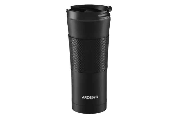 Ardesto Travel mug To Go, 450ml, stainless steel, black