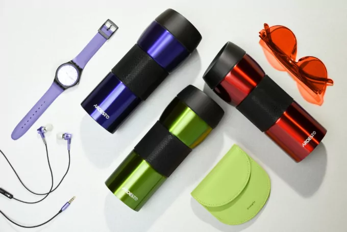 Термочашка ARDESTO Easy travel S, 450мл, нержавеющая сталь, красный