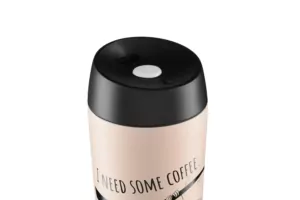 Ardesto Travel mug Coffee time Bradypus, 450ml, stainless steel, beige
