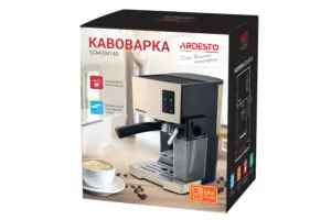 ARDESTO Кавоварка рожкова 1.4л, мелена, автоматичний капучинатор, кремово-чорний
