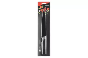 Кухонний ніж слайсерний Ardesto Black Mars, 20см, нержавіюча сталь, пластик, чорний