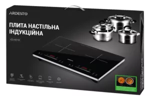 Плитка настольная Ardesto индукционная, конф. — 2 на 1.3кВт и 1.8кВт горизонт., управл. — сенсорное, таймер, boost, черный