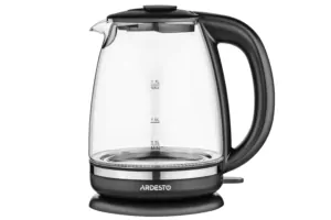 Ardesto electric kettle, 1.7L, glass, Strix, black