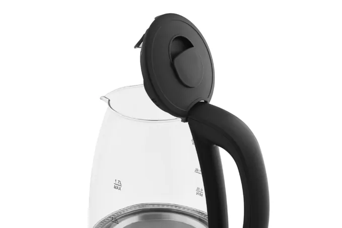 Ardesto electric kettle, 1.7L, glass, Strix, black