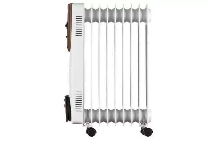 Масляный радиатор ARDESTO, 20м2, 2000Вт, мех. упр-ние, 9 секций, белый