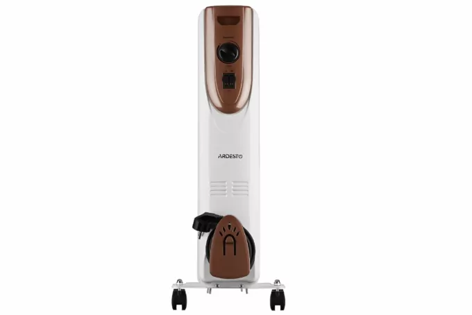 Масляный радиатор ARDESTO, 20м2, 2000Вт, мех. упр-ние, 9 секций, белый