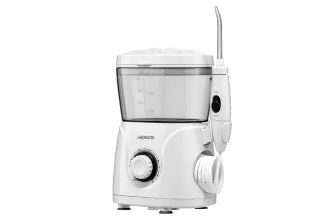 Ardesto irrigator portable, cup 600 ml, 8 nozzles, white
