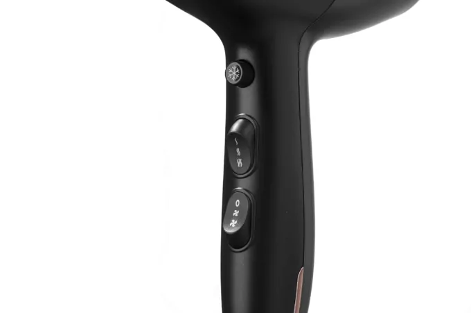 Фен Ardesto  HD-Y220PRO, 1850-2200Вт, 2 скорости,3 темп. режима, диффузор,черный+золото