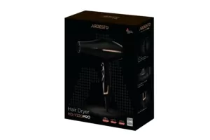 Фен Ardesto  HD-Y220PRO, 1850-2200Вт, 2 скорости,3 темп. режима, диффузор,черный+золото