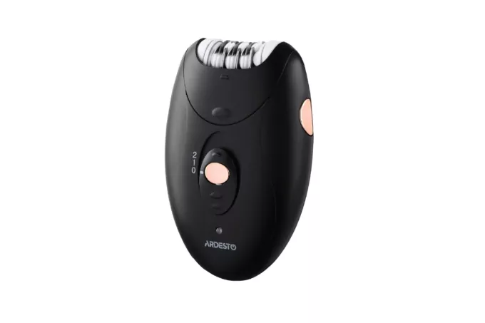 Ardesto epilator LESH-Y305, accumul., tweezers.-18, dry, nozzles-1, black