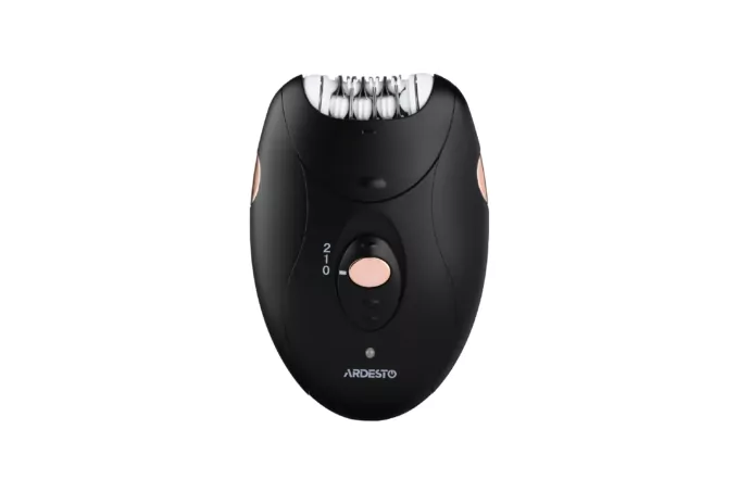 Ardesto epilator LESH-Y305, accumul., tweezers.-18, dry, nozzles-1, black