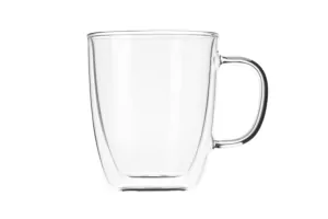 Набір чашок з ручками з подвійними стінками Ardesto, 400мл, 11.2см, 2шт, боросилікатне скло, прозорий