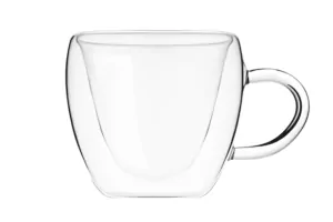 Набор чашек с ручками с двойными стенками Ardesto, 250мл, 9.5см, 2шт, боросиликатное стекло, прозрачный