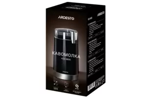 Кофемолка Ardesto роторная 150Вт, емкость для зерен-45г, пластик, черный