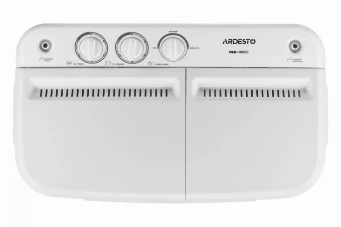 Стиральная машина ARDESTO полуавтомат., 6кг, 1350, A, 41см, отжим, белый