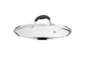 Ardesto Lid Black Mars, 22cm, heat-resistant glass, stainless steel, silicone
