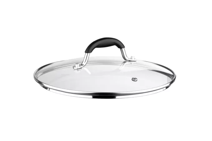 Ardesto Lid Black Mars, 24cm, heat-resistant glass, stainless steel, silicone