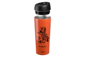 Термочашка Ardesto Coffee time Zebra, 450мл, нержавіюча сталь, помаранчевий