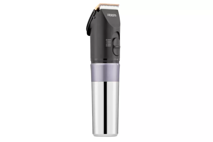 Машинка для стрижки  Ardesto HC-Y40-DBS, мережа+акум., насадок-4, титан. напил + кераміка, чорний